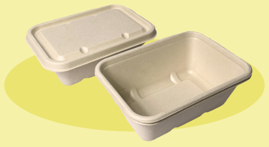 Sugarcane Rectangle <br/>Lunch Box 25 oz - 750 mL